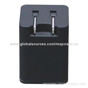 Charger for iPad/iPhone with 5V DC Output Voltage, 1/2.1A Maximum Current